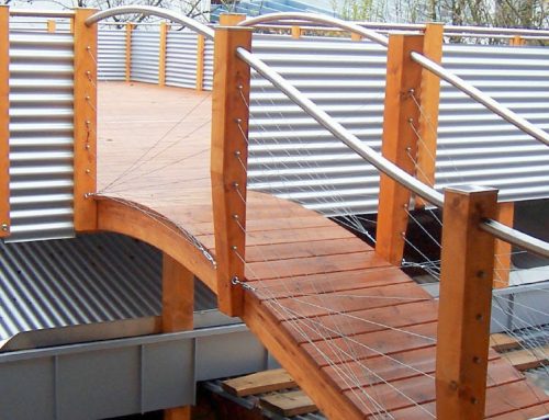 Dachterasse mit Brücke, Gemmingen